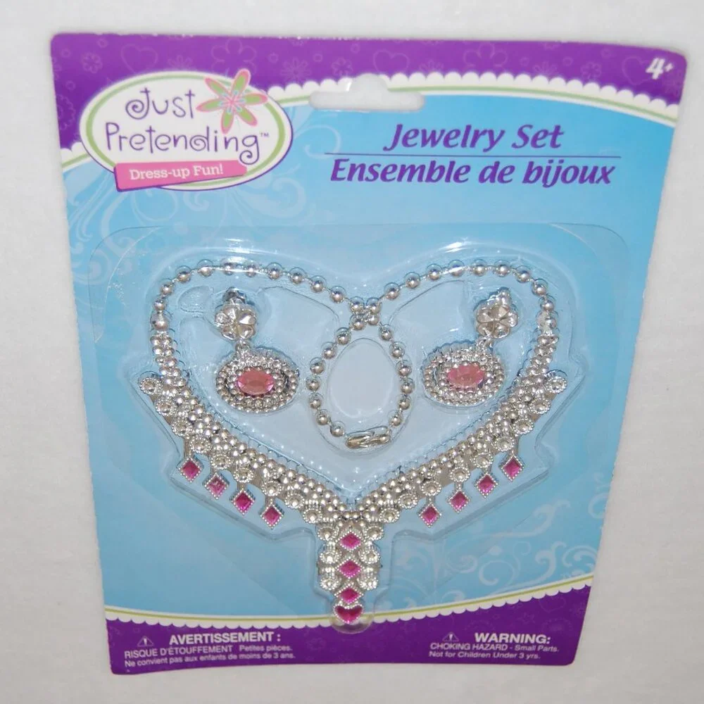 NWT Just Pretending Girls Jewelry Set, Age 4+